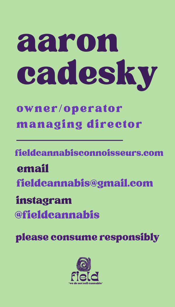 Aaron business card
